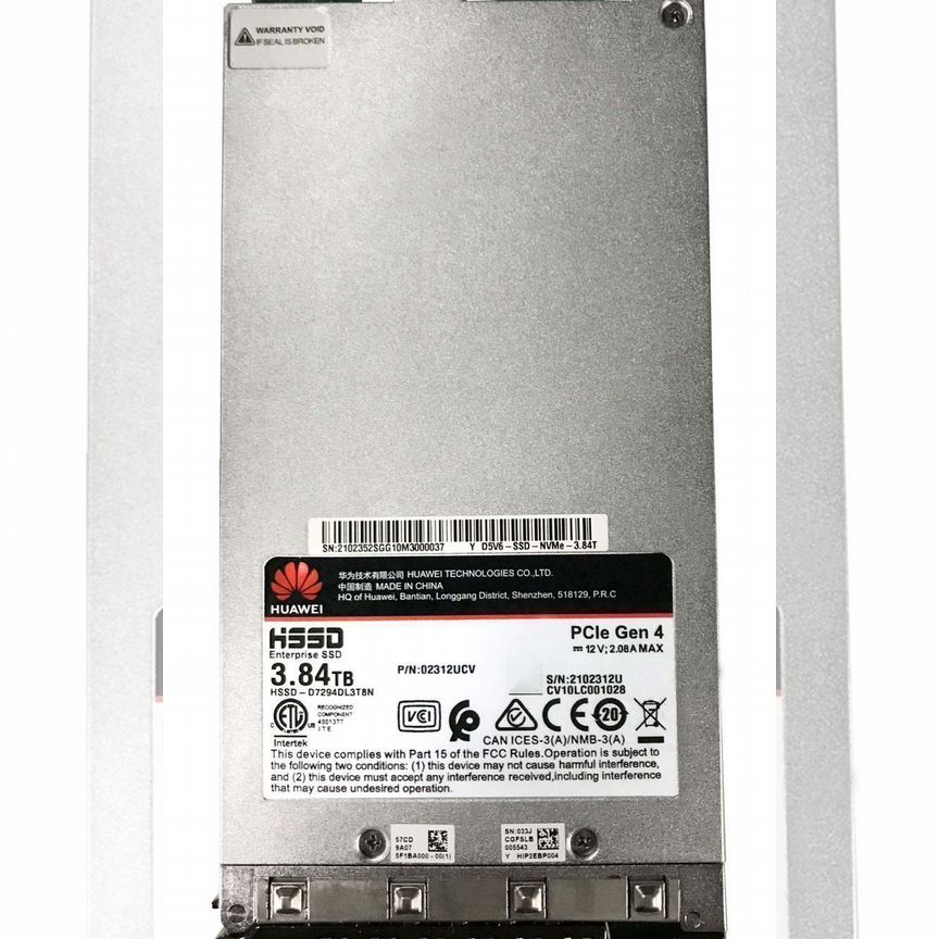 [02312UCV] Жесткий Диск Huawei 3.84tb Nvme 2.5" Ssd 02312ucv