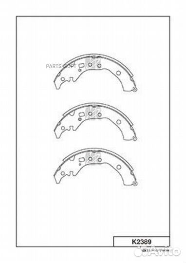 Kashiyama K2389 Колодки тормозные дисковые