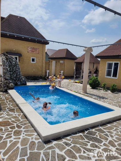 Беседка с теплый бассейном