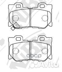 Колодки тормозные дисковые зад PN0396 NiBK