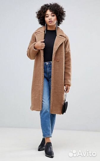 Шуба тедди Missguided чебурашка / пальто Monki