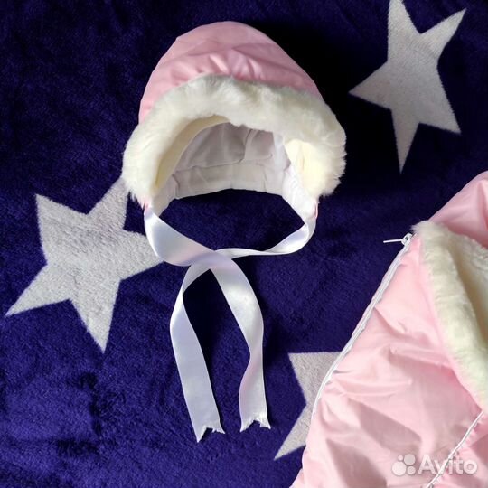 Конверт зимний, на выписку и в коляску