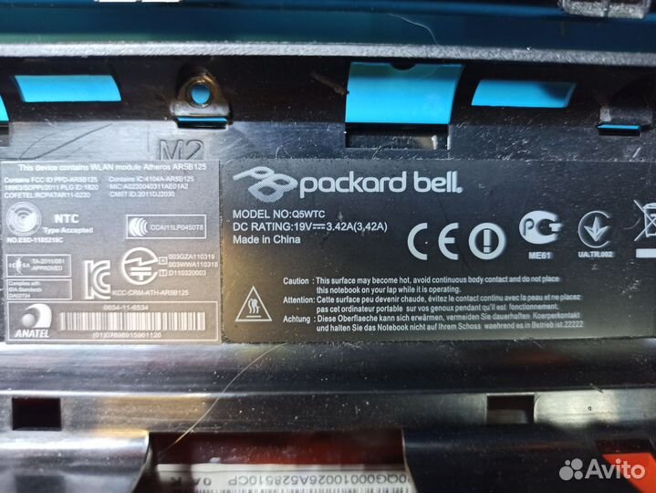 Packard Bell Q5WTC корпус