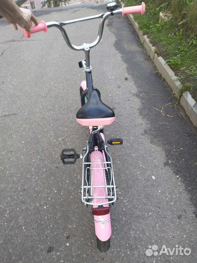 Детский велосипед 16 колеса женская рама