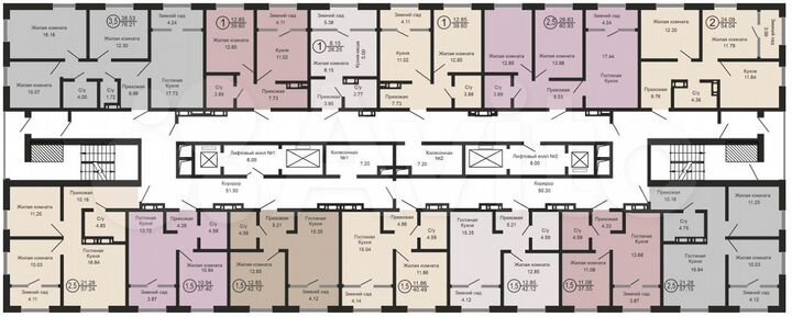 Квартира-студия, 26,3 м², 7/17 эт.