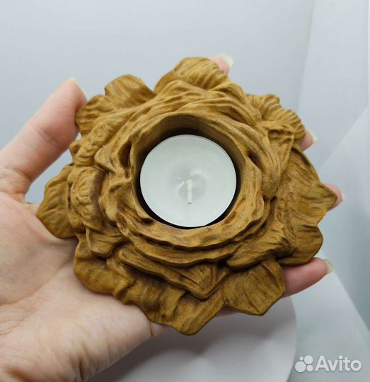 Подсвечник деревянный 