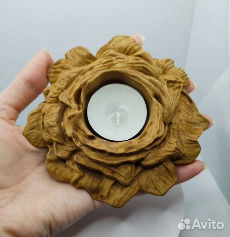 Подсвечник деревянный 