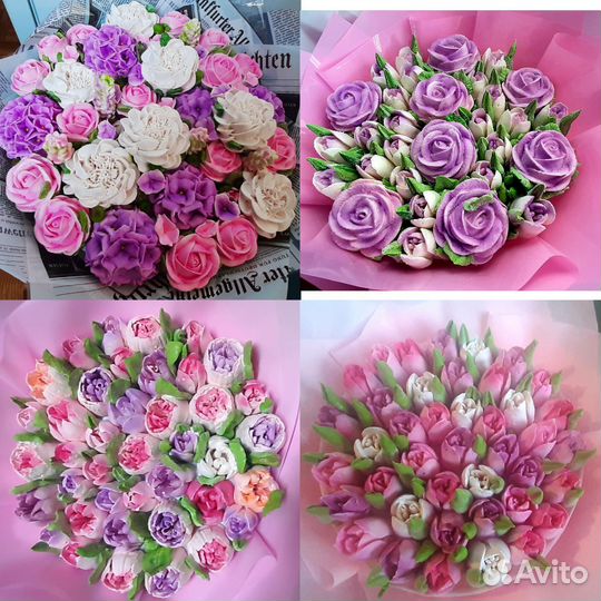 Букеты зефирных цветов к любому празднику