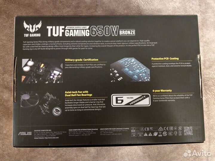 Блок Питания Asus TUF gaming 650