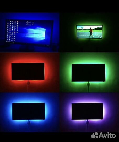 Светодиодная лента LED RGB (5метров,usb,пульт)