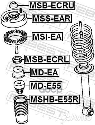 Втулка амортизатора зад прав лев Febest MR235627