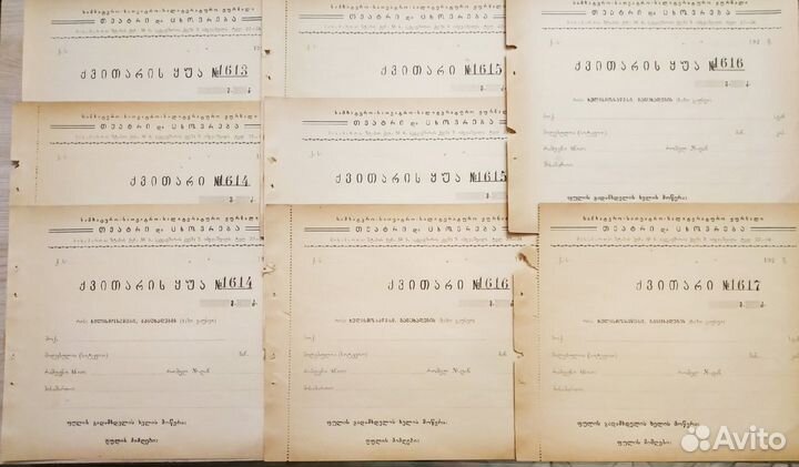 Чеки 1920-1925 года Грузия