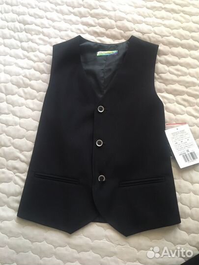 Школьный пиджак и жилет для мальчика 128