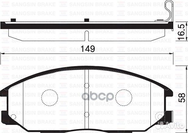 Колодки торм.дисковые Hi-Q ssangyong NEW rexton