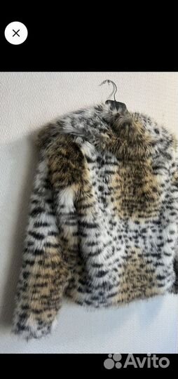 Шуба экомех под рысь 42-44 Новая