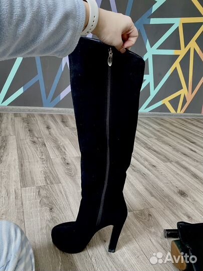 Сапоги женские зимние ботфорты