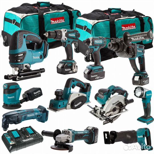 Строительные инструменты набор 4в1 makita