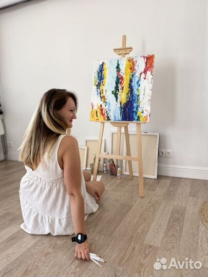 Картина абстракция акрил