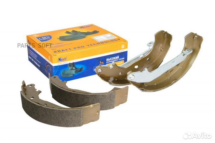 Kraft KT091529 Колодки тормозные барабанные Ford F