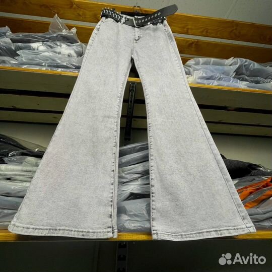 Джинсы клеш Rick Owens Dystopian Bellbottoms