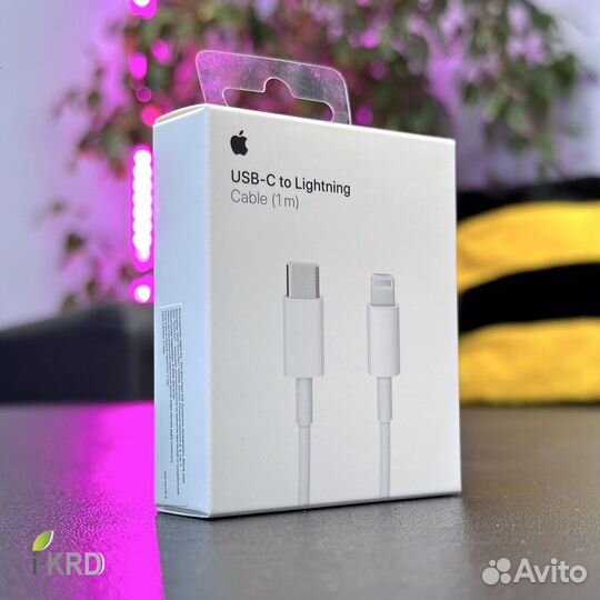 Кабель USB-C to Lightning 1м (Строго оригинал)
