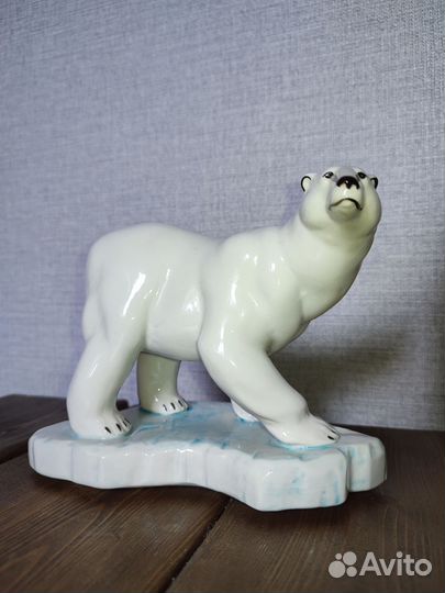 Статуэтка Белый медведь фарфор подарок сувенир