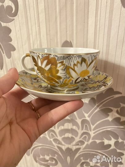 Чашка с блюдцем лфз СССР