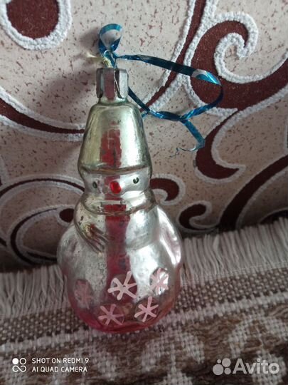 Елочная игрушка снеговик