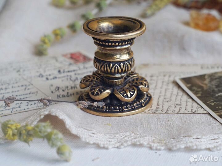Подсвечник бронза винтаж