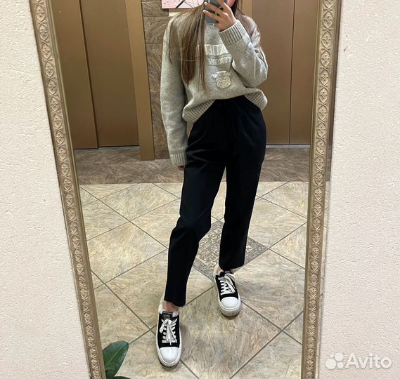 Брюки zara прямого кроя