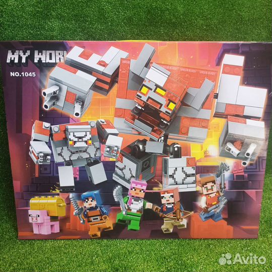 Конструктор майнкрафт битва за красную пыль