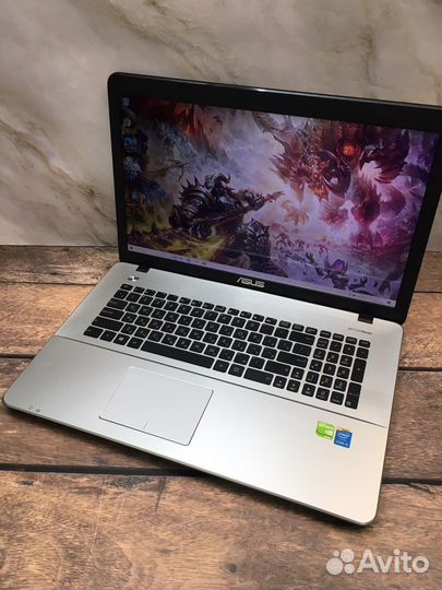 Игровой asus 17.3, i5, 8gb, ssd + hdd, nvidia