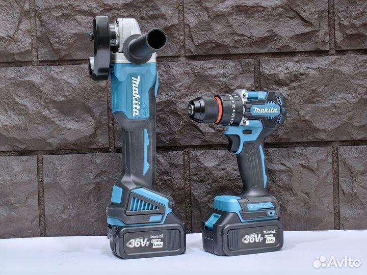 Набор инструментов Makita 2в1 ушм + шуруповерт