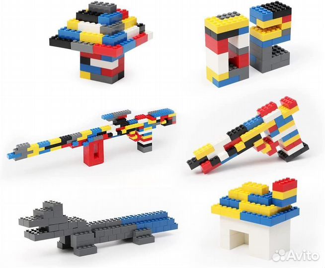 Конструктор детский блочный lego 1500 деталей