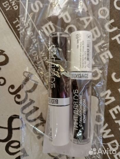 Новый Тинт для губ люксвизаж тон 03 deep bruby 2шт