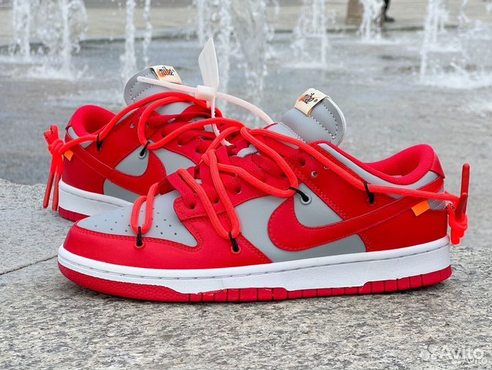 Nike Dunk Low Off-White University Red