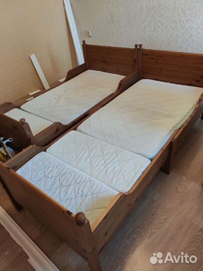 Детская раздвижная кровать Лексвик (IKEA)