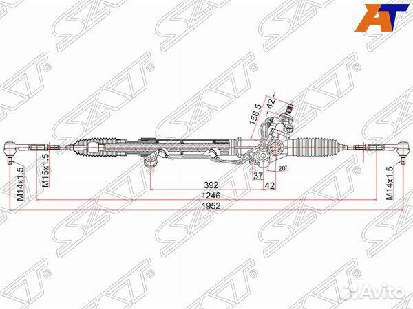 Рейка рулевая toyota hilux surf