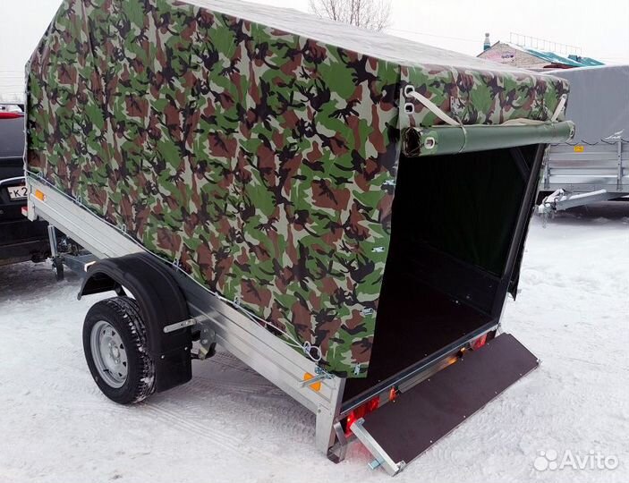 Прицеп оцинкованный 2.7х1.4 с тентом 