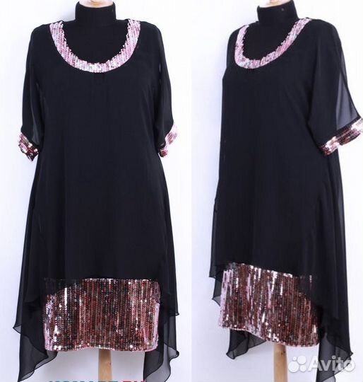 Новое праздничное платье 52 и 54