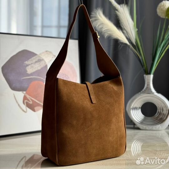 Сумка ведерко YSL замшевая