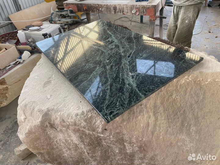 Подоконник из камня : мрамор Green Forest