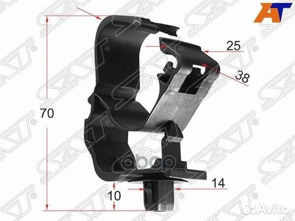 Клипса крепления трубки эл. проводки toyota/LEX