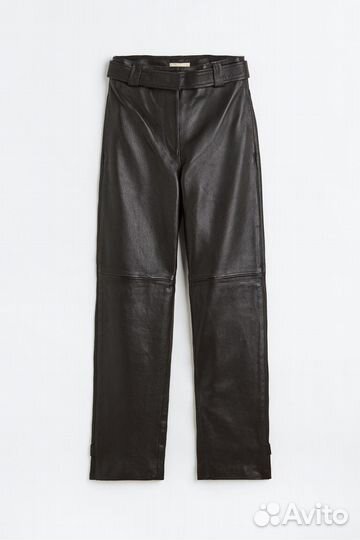 Кожаные брюки H&M premium