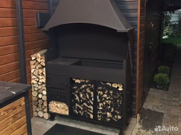 Мангал с вытяжкой