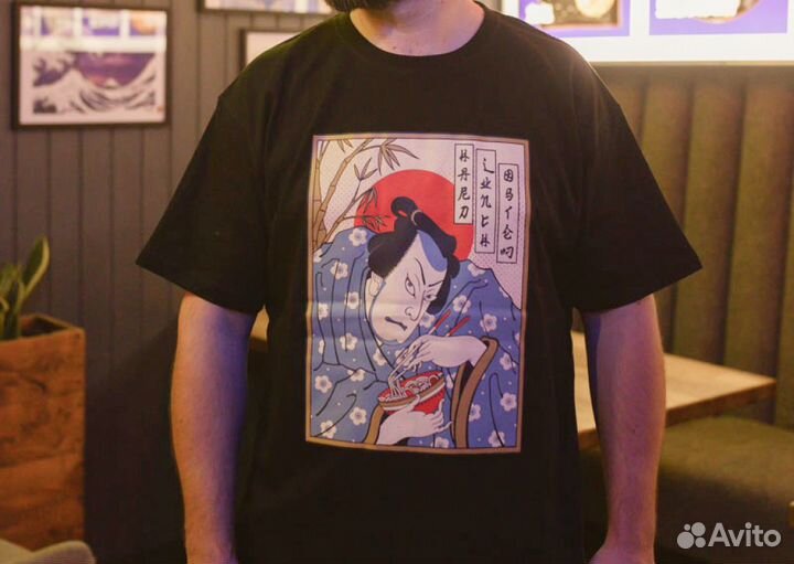 Футболка Hard Lunch - Samurai; черный