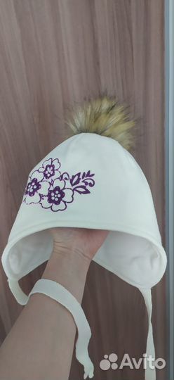 Шапка зимняя для девочки 52 54