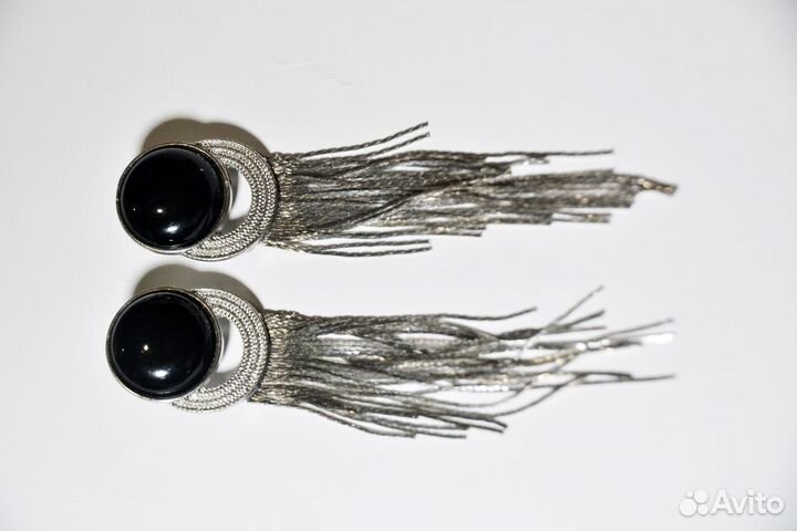 Серьги бижутерия (длина 13см)