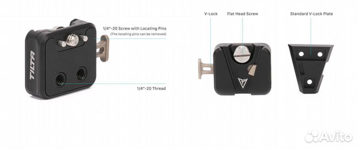 Крепление Tilta Pocket V-Mount Battery Plate V2