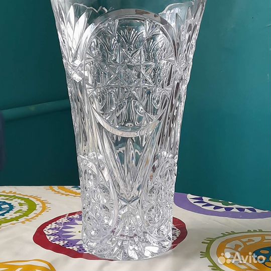 Хрустальная ваза богемия 70-е годы СССР